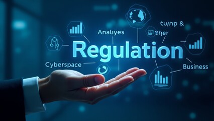 Regulation Concept Hand Holding Futuristic Interface