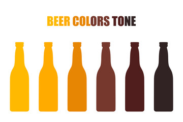 Alcoholic Drinks Vector Illustration Set, Beer Glass, Tones, Foam, Craft Beer, Brewery, Celebration, Party, Happiness. Collection of Different Types of Beer Glasses, Isolated for Graphic Background.