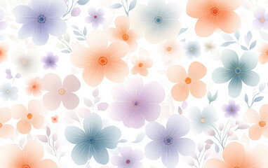 Retro style floral texture art background
