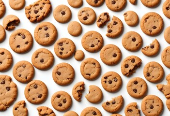 Fototapeta premium cookies isolated on white background