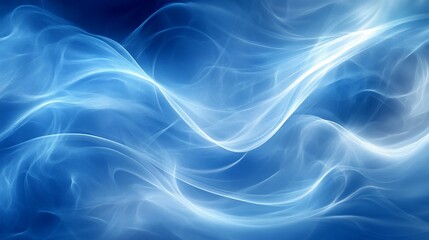 Abstract Blue Swirling Energy Background