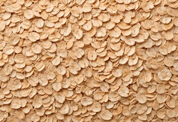 Oatmeal flakes isolated on white background
