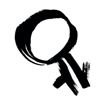 Hand drawn intergender gender identity icon Symbol used to represent sex and gender