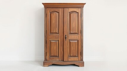 Obraz premium Antique Wardrobe Awaiting Restoration and Re-imagining
