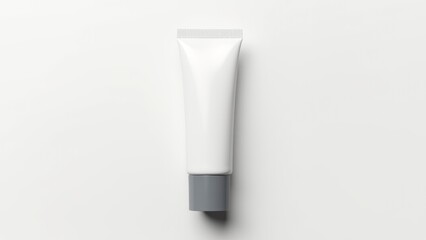 Blank White Cosmetic Tube Mockup