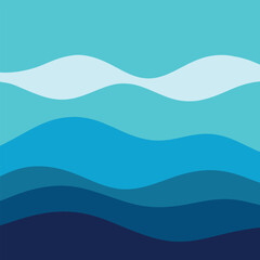 abstract blue wave background