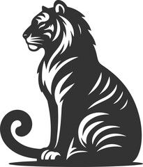 Tiger vector silhouette