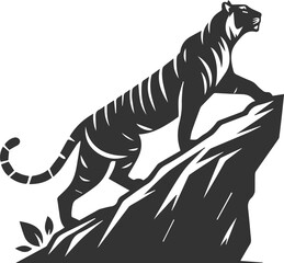 Tiger vector silhouette
