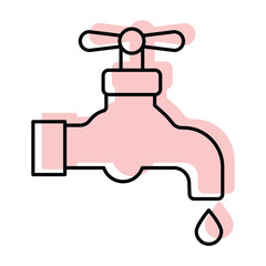 Faucet vector, pixel perfect, illustrator file 
