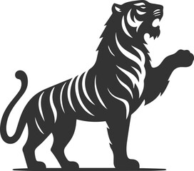 Tiger vector silhouette