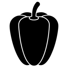 A tomato  Vector of Silhouettes illustration on White background