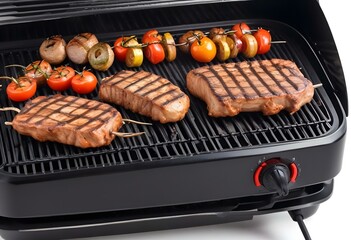 electric grill isolated on a white background