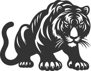 Tiger vector silhouette