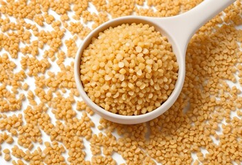 bulgur cereal isolated on white