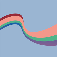 abstract colorful wave background