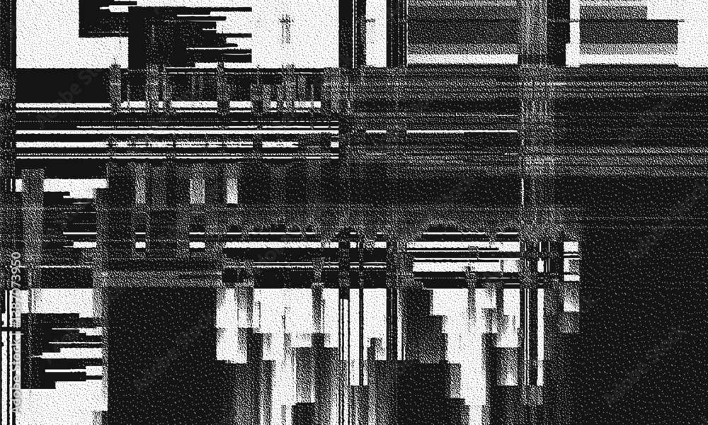 Poster glitch background. vhs grunge texture with noise effect and pixelation. analog video digital errors.