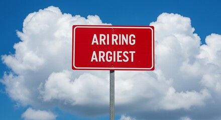 Fototapeta premium Crimson Sky Ariring Argiest AI Generated