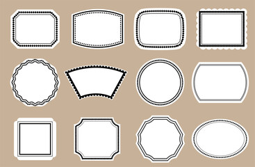 クラシックラベルフレーム素材セット