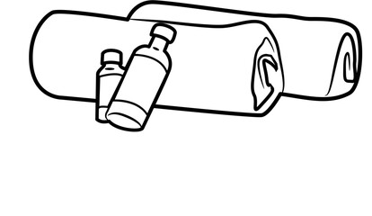 peaceful selfcare routine coloring page