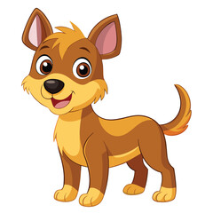 Cartoon dog  animation illustration vactor