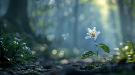 spring flowers in the forest