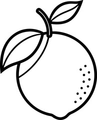 lemon black outline