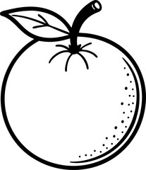 orange black outline