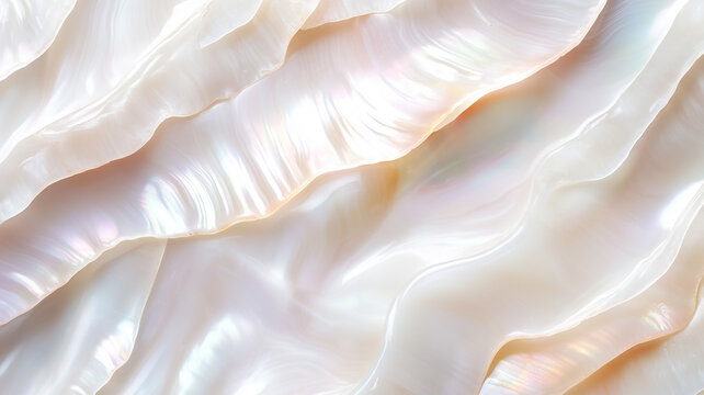 Luxury nacre seashell background texture close up. Texture of mother-of-pearl. Seashell. AI artwork.