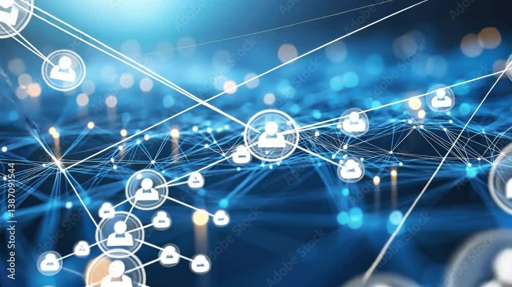 Poster digital connectivity: illustrating the essence of digital connectivity through a web of interconnect