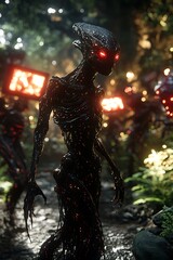 Alien Creature Forest Ambush