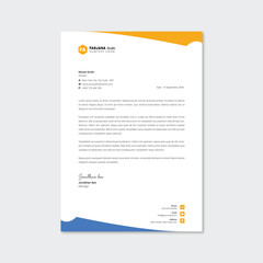 Business and corporate Unique letterhead template