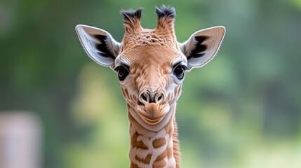Obraz premium Baby Giraffe Portrait