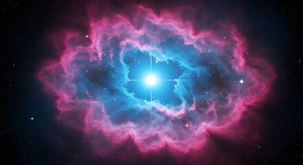 Obraz premium Cosmic Bloom: A Stellar 3D Render AI Generated