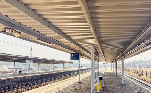 Katowice , "Katowice Ligota" Station, Map of railway tracks, Koleje Śląskie, Metropolia ZTM 