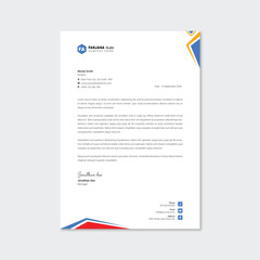 Fototapeta premium Business and corporate Unique letterhead template