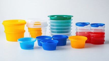 Colorful Plastic Storage Containers for Food Organization and Storage