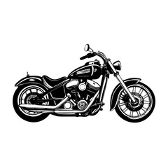 Obraz premium motorcycle on a white background, 