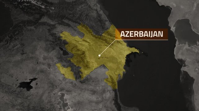 Azerbaijan VOX Style Map Animation in 4K UHD Featuring Cultural and Geographical Insights