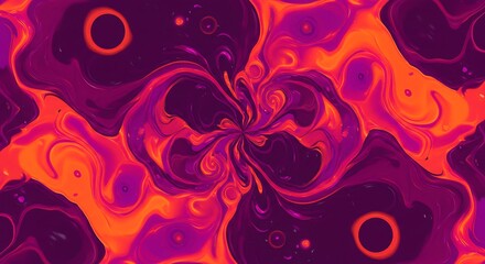 Liquid Dreamscape: Abstract Kaleidoscope AI Generated