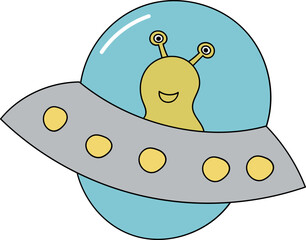 Ufo illustration.