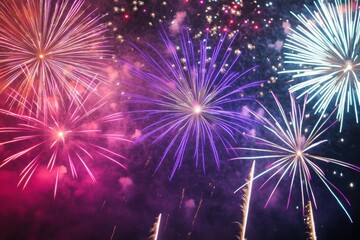 Vibrant New Year's Eve Fireworks Display
