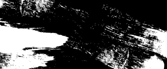 Vector grunge brush strokes texture rough black scratches for wallpaper. Black brush stroke isolated on white background.