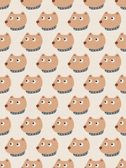 dog seamless pattern background Repeating Pattern
