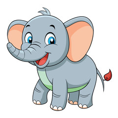 Obraz premium Cartoon elephant animation vactor