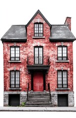 Naklejka premium facade isolated background