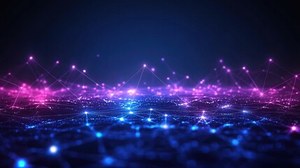 Futuristic digital network abstract background