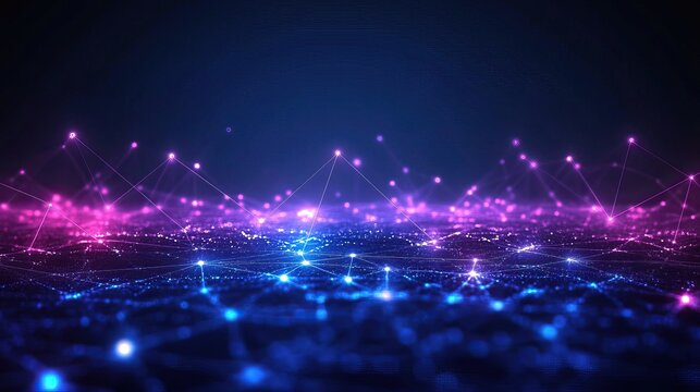 Futuristic digital network abstract background