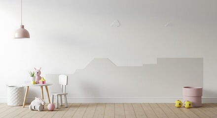 Pale Hues and Playful Spaces AI Generated