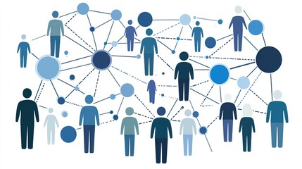 Global network of people connected