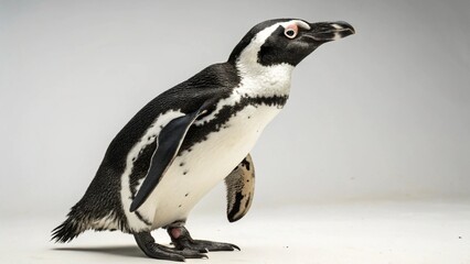 Fototapeta premium African Penguin on studio background 